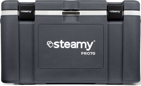 Steamy pro 70 - grote koelbox - extra goed geïsoleerd - 70 liter - grijs