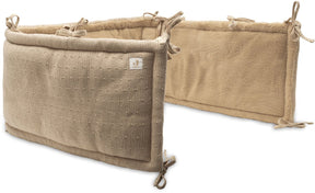 Jollein boxbumper - 180x30cm boxomrander - sprinkle knit - hazel