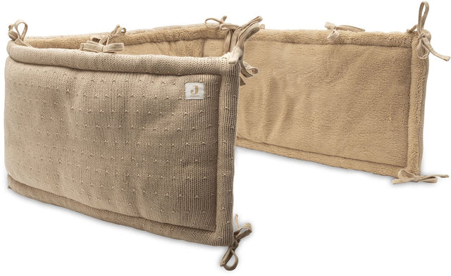 Jollein boxbumper - 180x30cm boxomrander - sprinkle knit - hazel