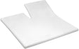 Cinderella - weekend - topper hoeslaken met split - 180x200 cm - tot 15 cm matrashoogte - 100% katoen - wit