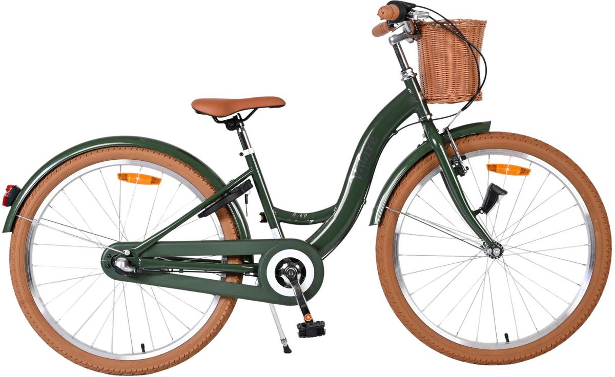 Volare ashley kinderfiets - meisjes - 24 inch - groen - nexus 3