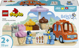 Lego duplo bluey: een ijsje halen met bluey speelgoed ijsjes bouwpakket voor kinderen 10458