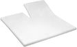 Cinderella - topper - hoeslaken met split - tot 15 cm matrashoogte - double jersey - 200x200 210 cm - wit