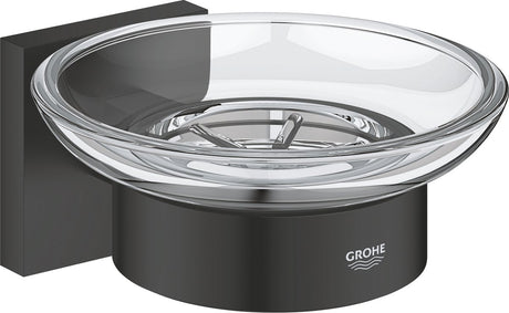 Grohe quickfix start cube zeepschaal met houder - matte black