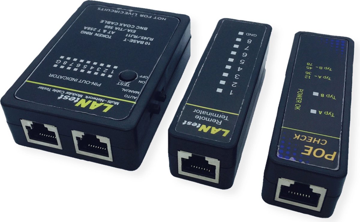 Value lantest multi-network kabel- poe-tester