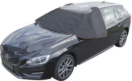 Proplus raamafdekking 298 × 94 cm – voor voorruit en zijruiten – magnetische bevestiging tegen vorst en sneeuw – grijs