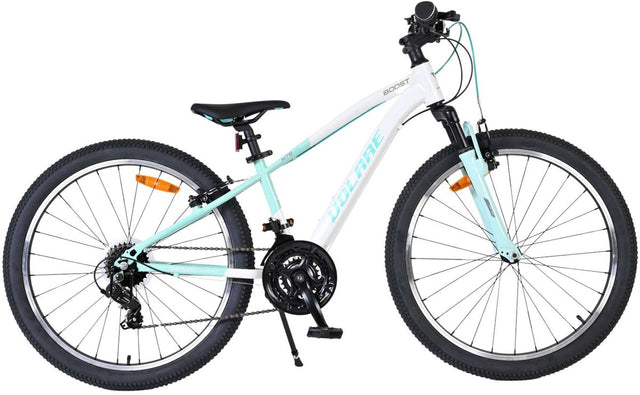 Volare boost kinderfiets - 24 inch - wit mintgroen - 21 versnellingen