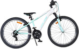 Volare boost kinderfiets - 24 inch - wit mintgroen - 21 speed