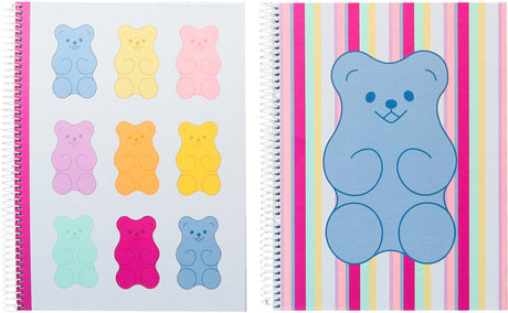 Kangaro spiraalblok - b'log sweet candy - formaat a4 - met ruit 5mm - met aardbeiengeur - an-122695-a
