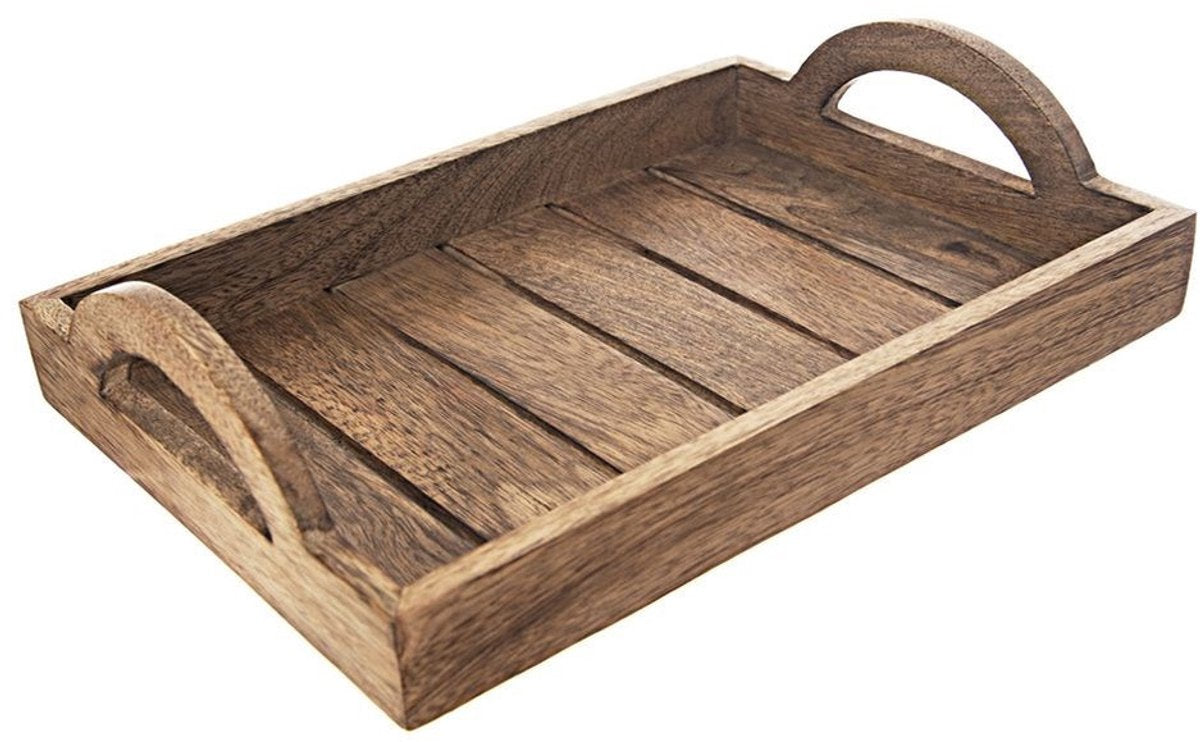Orion dienblad houten mango 30,5x20,5 cm - serveer plateau - serveerplateau
