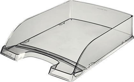 Leitz plus brievenbak - a4 - transparant rookglas