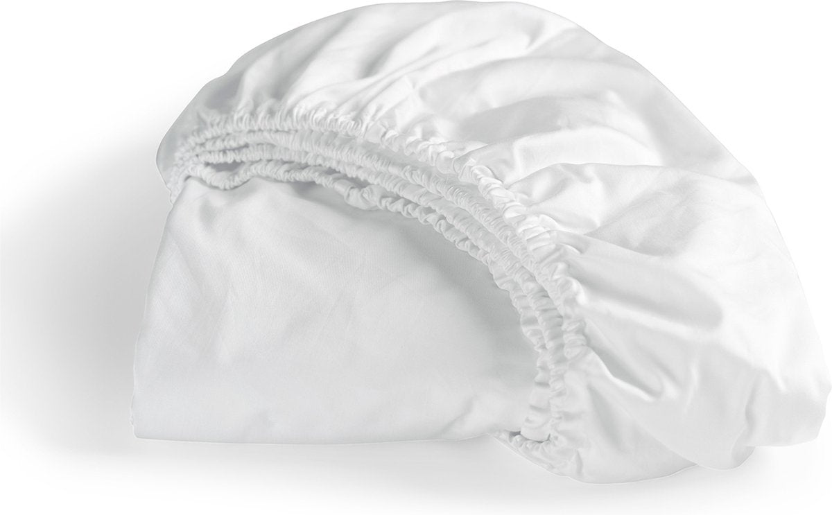 Cinderella - sundays - hoeslaken - 1 persoons - satijn - 90x200 cm - tot 25 cm matrashoogte - wit