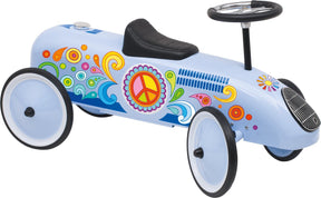 Goki loopvoertuig retro blauw