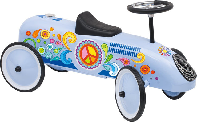 Goki loopvoertuig retro blauw