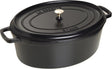 Staub braadpan ovaal cocotte zwart - ø 41 cm 12 liter