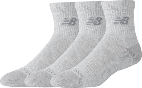 New balance active quarter sock 3 pack unisex sportsokken - athletic grey heather