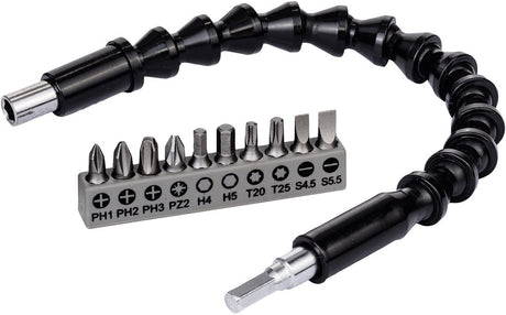 Bosch accessories 2608522377 bitset 11-delig plat, kruiskop pozidriv, kruiskop phillips, binnen-zesrond (tx), inbus