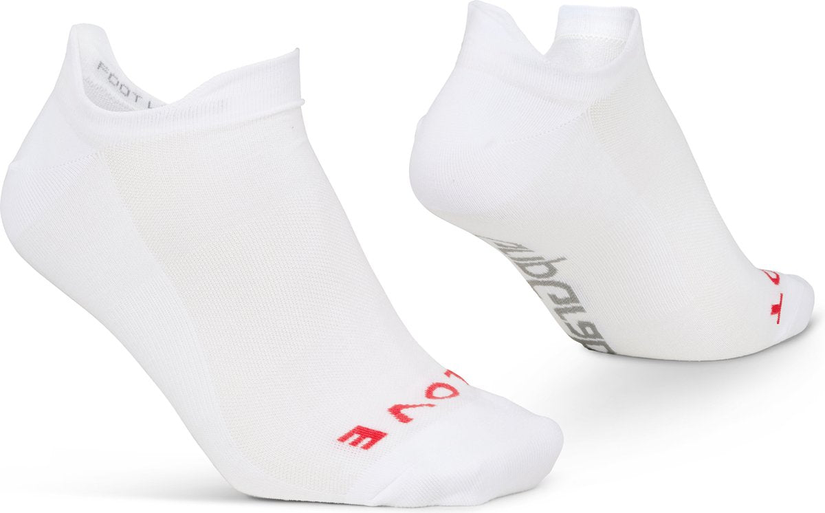 Gripgrab - classic no show zomer fietssokken 1 paar enkelsokken coolmax sport sokken - wit - unisex - maat l (44-47)