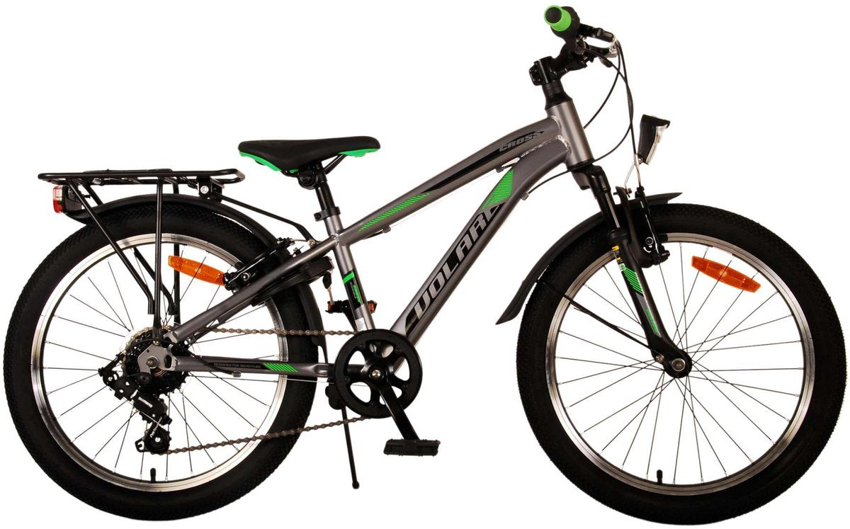 Volare Cross Kinderfiets - Jongens - 20 inch - Grijs - 6 versnellingen