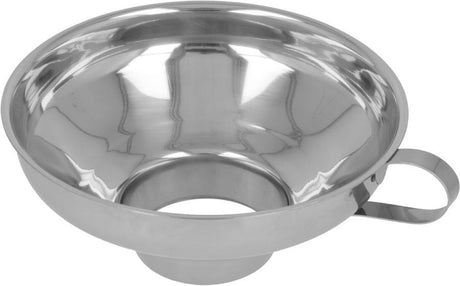 Metaltex - trechter - 14,5 cm - rvs - zilver - met handgreep