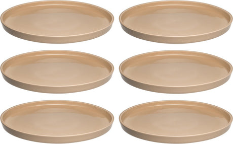 Leonardo roma bord 22cm abrikoos - set 6