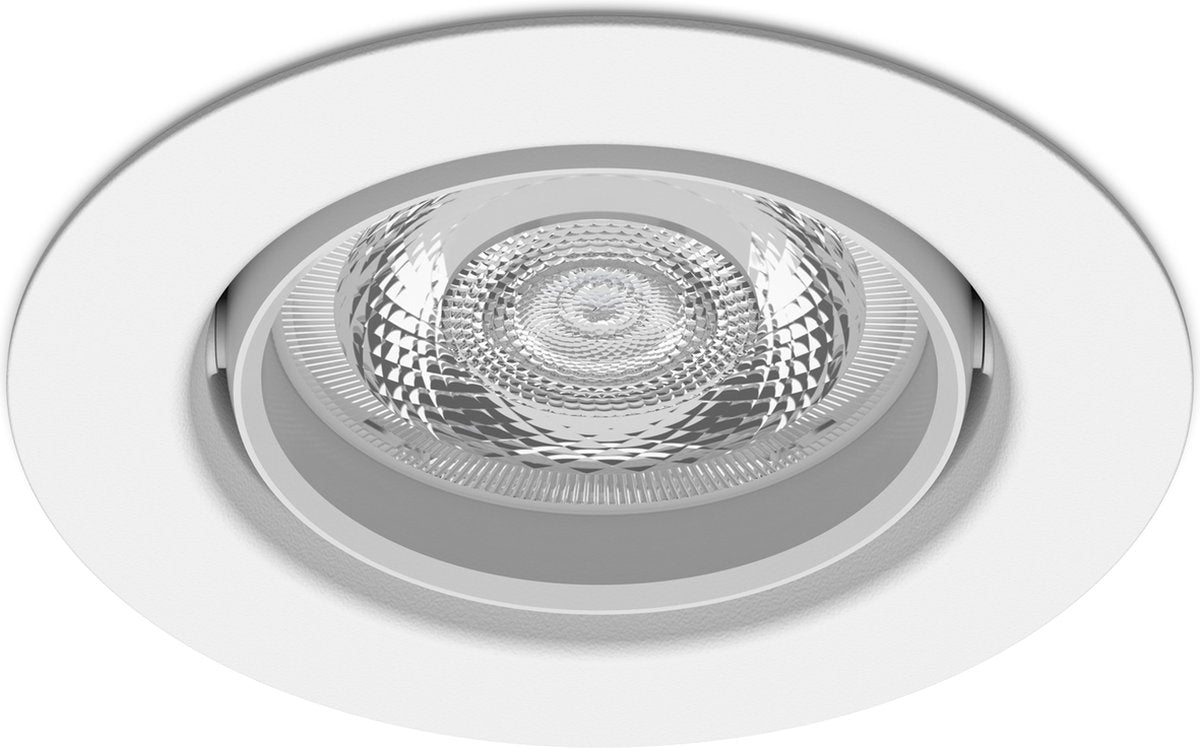 Philips led philips impala inbouwspot - 1-lichts - wit - rond