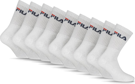Fila tennis- sportsokken - maat 43 46 - 9 pack - wit