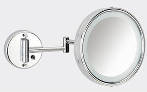 Plieger scheerspiegel basic met verlichting - wandmontage - vergroot 3x