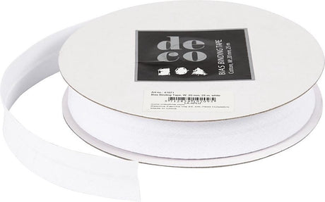 Creativ company bias band, b: 20 mm, 25 m, wit