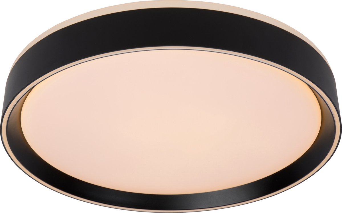 Lucide nuria - plafonnière (plafondlamp) - ø 40 cm - led 3 stepdim - 1x24w 2700k - zwart