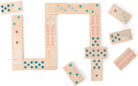 Bs toys mega houten domino spel, 28dlg,.