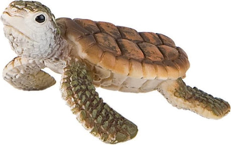 Bullyland 63569 – speelfiguur en verzamelfiguur jonge zeeschildpad – ca. 4,5 cm – levensecht en detailrijk vormgegeven – ideaal als educatief speelfiguur en klein cadeautje voor kinderen vanaf 3 jaar.
