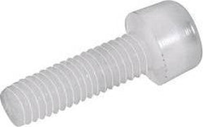 Toolcraft 830290 cilinderschroeven m3 30 mm binnenzeskant (inbus) din 912 kunststof, polyamide 10 stuk(s)