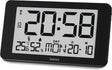 Hama wandklok- cuba- radiogestuurd - thermo- hygrometer- zwart