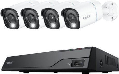 Reolink 4k uhd beveiligingscamerasysteem - poe - 8-kanaals nvr met 24 7 opname - slimme detectie - tweewegaudio - nvs8-8mb4