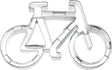 Rbv birkmann birkmann koekjesvorm fiets - 2,5x11x6,6cm