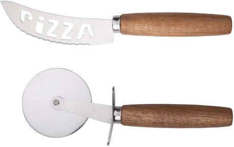 Alpina pizza messenset - - rvs - 2-delig