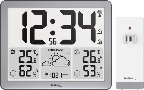 Technoline weerstation ws 6780 radiogestuurd met thermometer en hygrometer met 1 buitensensor