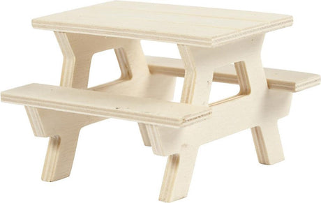 Creativ company houten mini picknicktafel
