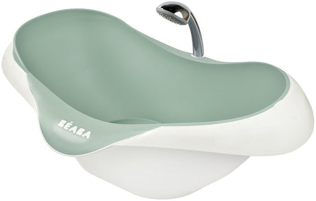 Béaba camele'o bad - compact 29l babybad met afvoerplug - ergonomisch antislip bad - met douchekop steun - vanaf 0 maanden - gemaakt in frankrijk - groen