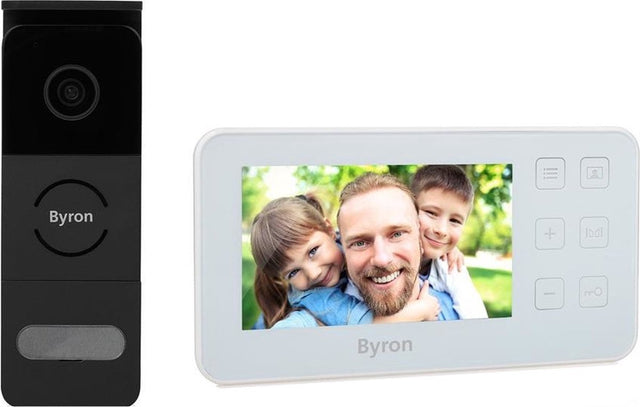 Byron draadloze wifi video deurbel - zwart