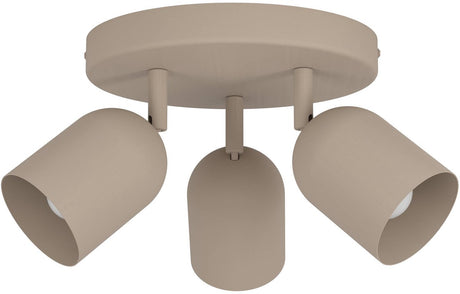 Eglo tilston spot - e14 - ø 25 cm - zandkleur beige crème - kantelbaar