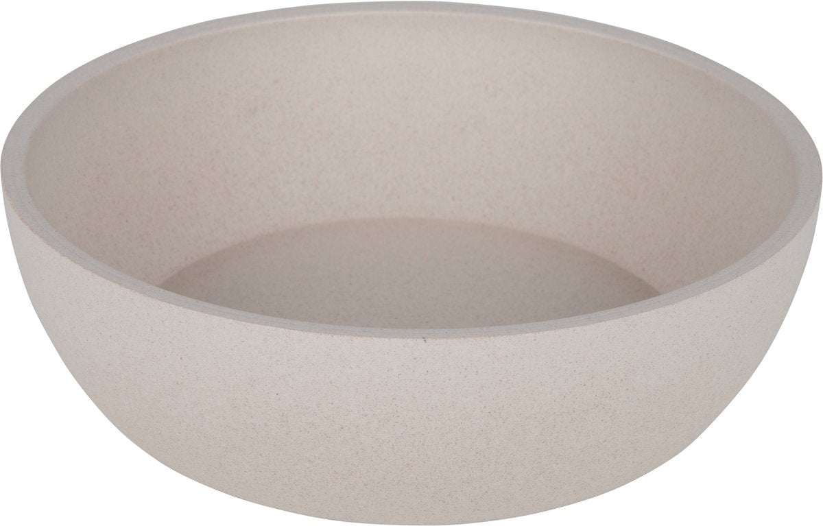 District 70 bamboo hondenvoerbak – 2-pack – merengue – maat m – anti-slip – voer waterbak hond m