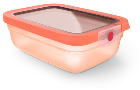 Tefal oneclick n1210810 vershoudbakje rechthoekig oranje (1,2l)