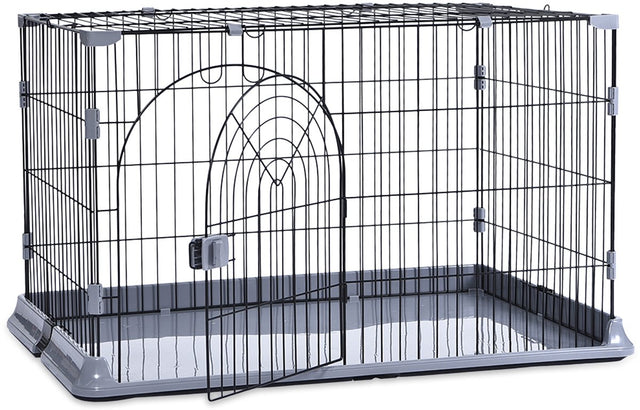 Duvo plus kattenbench - draadkooi voor katten met veiligheidsslot - uitneembare bodem - 100x65x60cm