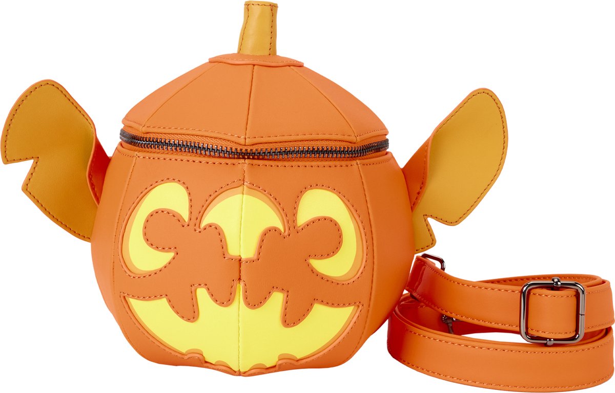 Loungefly disney crossbody bag stitch pumpkin halloween