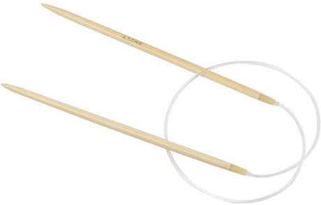 Creativ company rond breinaalden - flexibele breinaalden - bamboe - dikte: 4,5mm - lengte: 60cm - 1 paar