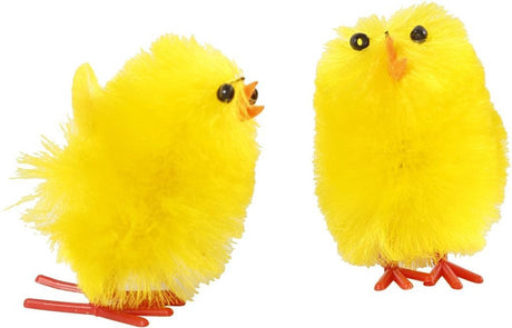 Creativ company gele paaskuikens chenille, 12st.