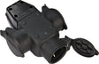 Brennenstuhl koppeling 3-voudig 14,5 x 12 cm rubber zwart