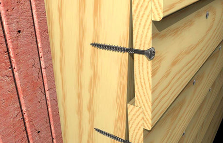 Fischer 300x houtfaçadeschroef ffsii-rt6 4,5 x 40 mm verzonken kop roestvast staal a2 deelgewinde binnenster tx - 548559